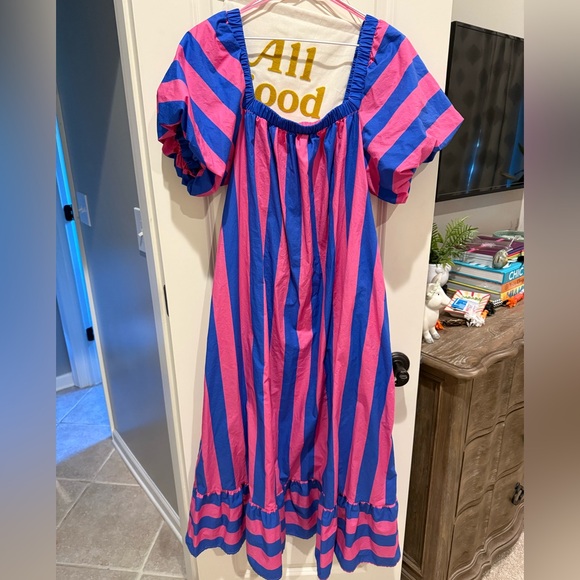 Blue and Pink Stripped Dress - Picture 2 of 2